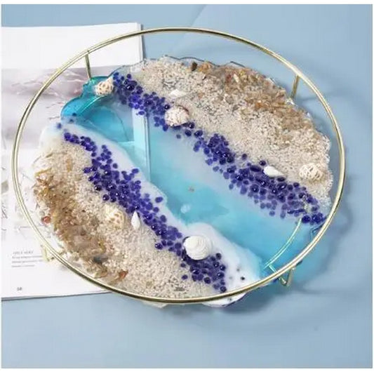 Resin Irregular Coaster Silicone Mold 10 inch | Best for Coaster Trays, Wedding Trays, DIY Crafts, Frames and Clock Making Etc.